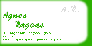 agnes magvas business card